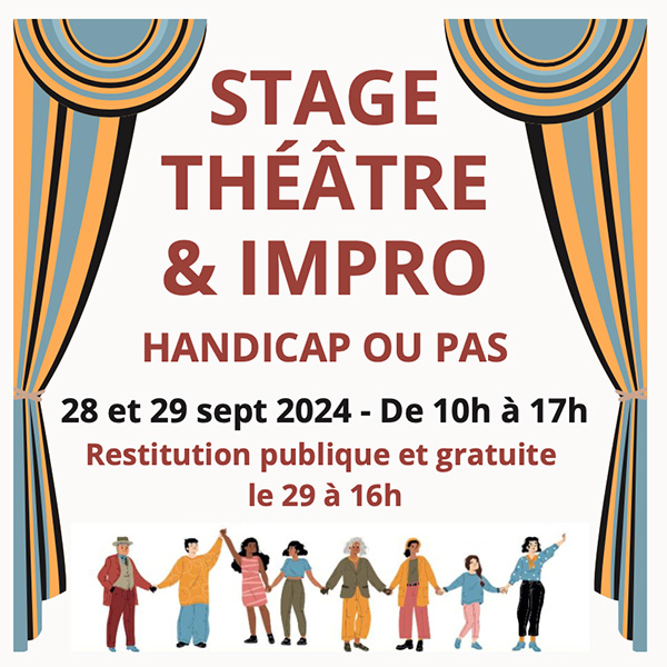 Stage de théâtre et d’improvisation de Nitramenco les 28 et 29 septembre (Annulé)