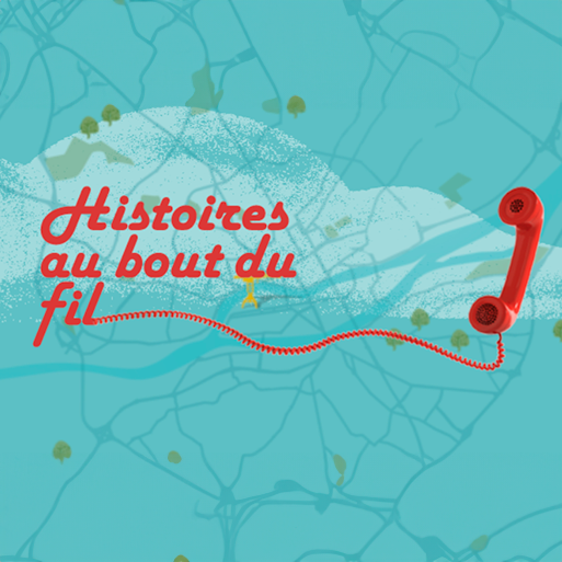 il est écrit "histoires au bout du fil" et on voit un téléphone rouge